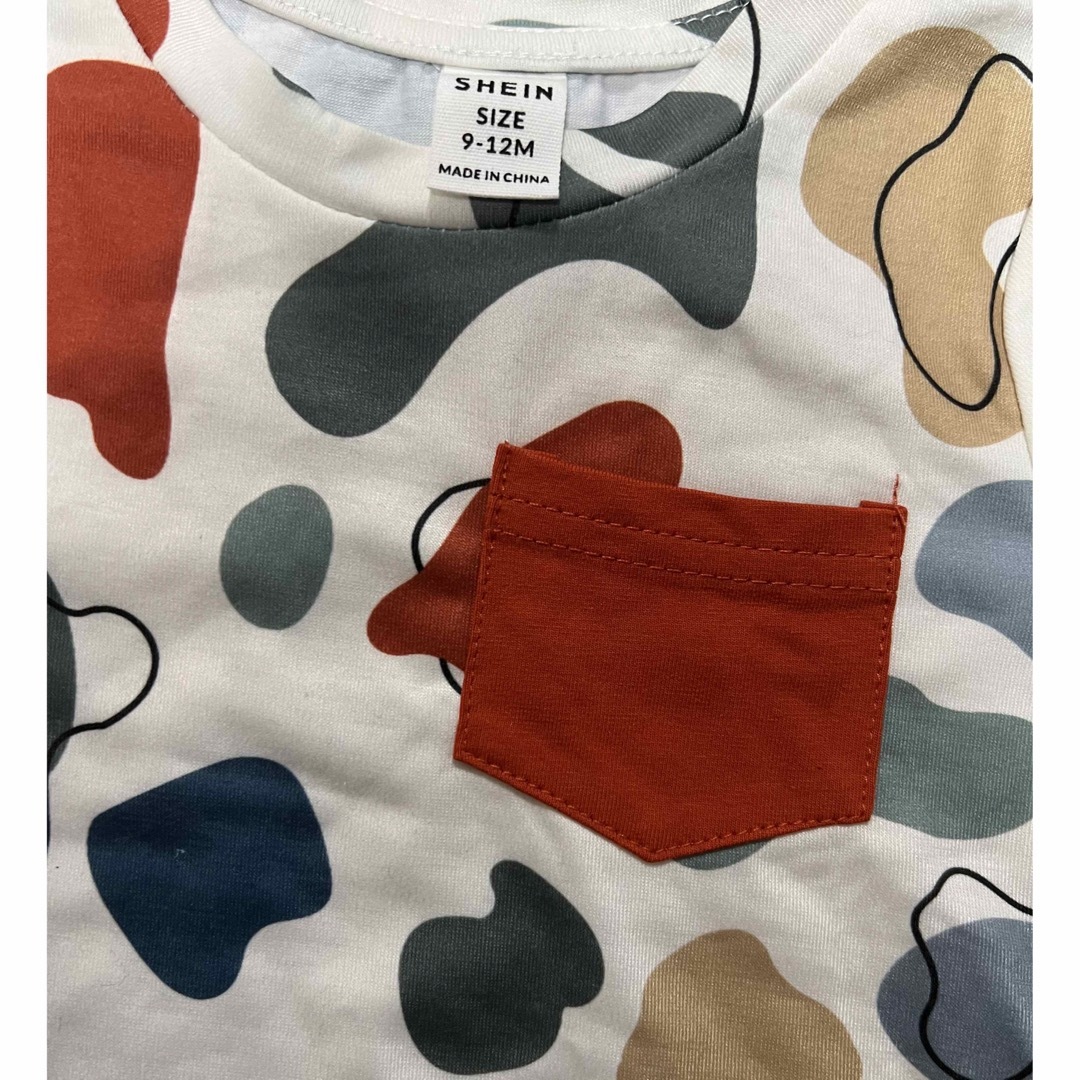 SHEIN(シーイン)の新品未使用　半袖Tシャツ　SHEIN キッズ/ベビー/マタニティのベビー服(~85cm)(Ｔシャツ)の商品写真