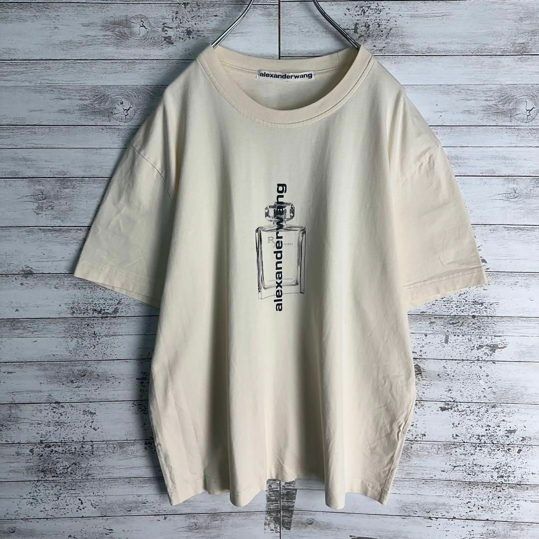 Alexander Wang(アレキサンダーワン)の9494【希少XLサイズ】アレキサンダーワン☆センターロゴ定番カラーtシャツ レディースのトップス(Tシャツ(半袖/袖なし))の商品写真