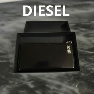 ディーゼル(DIESEL)のDIESEL　ディーゼル  　長財布  レザー  ブラック　新品未使用品(長財布)