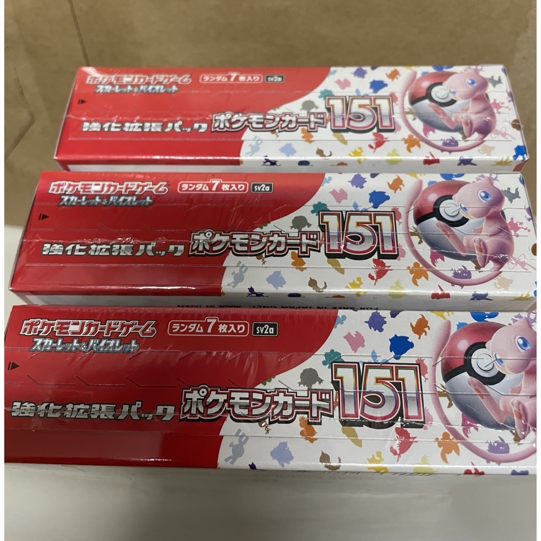 ポケモン(ポケモン)のポケモンカード 151 3BOX エンタメ/ホビーのトレーディングカード(シングルカード)の商品写真