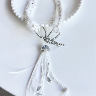 海月　ネックレス　海　動物　ビーズ　プレゼント　海月女　パーティー　choker(ネックレス)