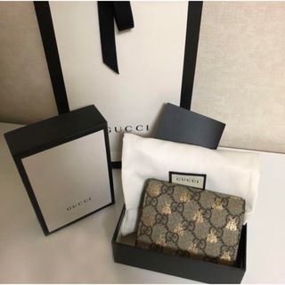 グッチ(Gucci)のGUCCI ビーデザイン二つ折り財布(財布)