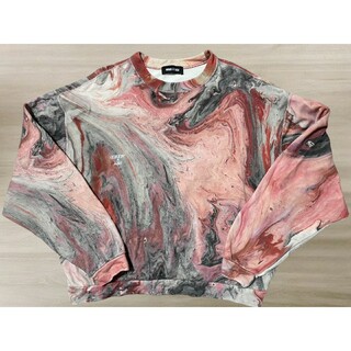 WIND AND SEA - WDS × AAAMYYY  MARBLE PRINTED CREWNECK