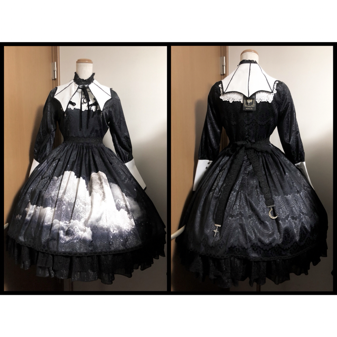 Angelic Pretty(アンジェリックプリティー)の受注生産廃盤品 -The Cloudy Moon Night- ワンピース エンタメ/ホビーのコスプレ(衣装)の商品写真