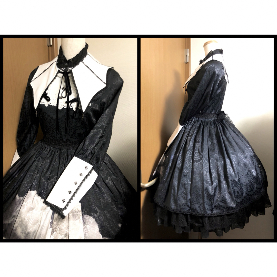 Angelic Pretty(アンジェリックプリティー)の受注生産廃盤品 -The Cloudy Moon Night- ワンピース エンタメ/ホビーのコスプレ(衣装)の商品写真