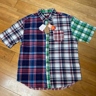 ★新品　メンズ　クレイジーCHKシャツ