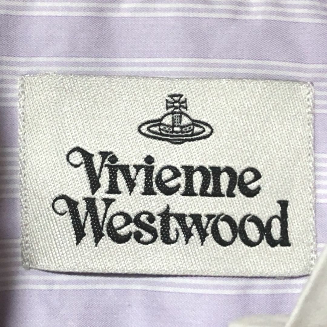 Vivienne Westwood(ヴィヴィアンウエストウッド)のヴィヴィアンウエストウッド フード付き シャツ 48 ストライプ オーバーサイズ メンズのトップス(シャツ)の商品写真