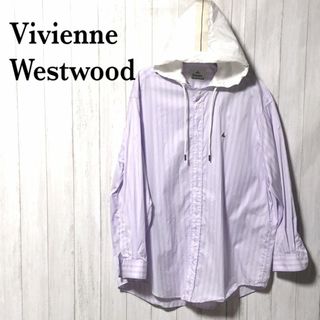 Vivienne Westwood - ヴィヴィアンウエストウッド フード付き シャツ 48 ストライプ オーバーサイズ