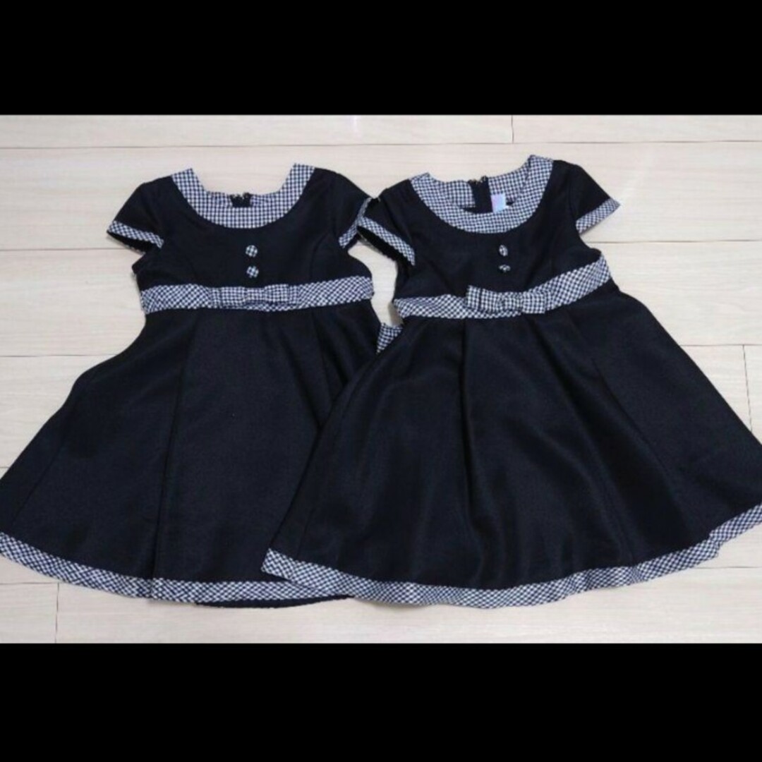 Catherine Cottage(キャサリンコテージ)の【美品】Catherine Cottage ワンピース 黒 半袖 110cm キッズ/ベビー/マタニティのキッズ服男の子用(90cm~)(ドレス/フォーマル)の商品写真