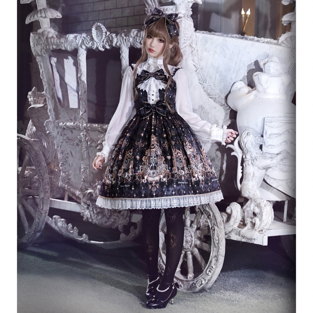 Angelic Pretty(アンジェリックプリティー)の大人気廃盤品 Alice and time corridorジャンパースカート エンタメ/ホビーのコスプレ(衣装)の商品写真