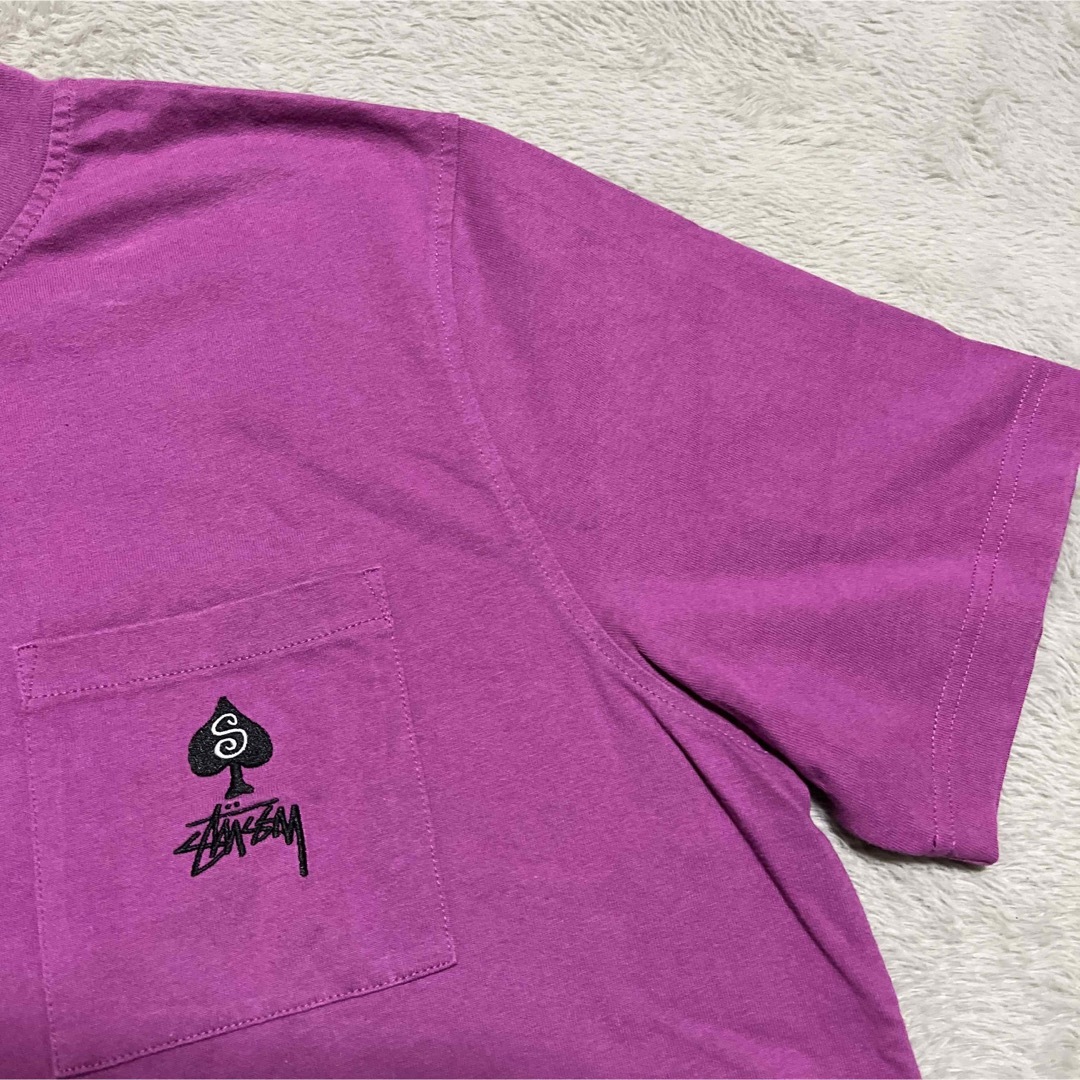 STUSSY(ステューシー)のSTUSSY スペードPocket tee ポケット　トランプ　tシャツ　 M メンズのトップス(Tシャツ/カットソー(半袖/袖なし))の商品写真
