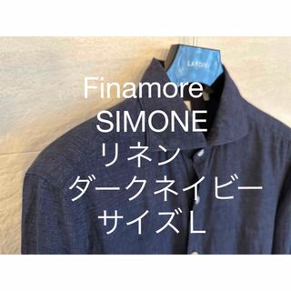 FINAMORE - Finamore(フィナモレ) SIMONE リネン ダークネイビー サイズＬ