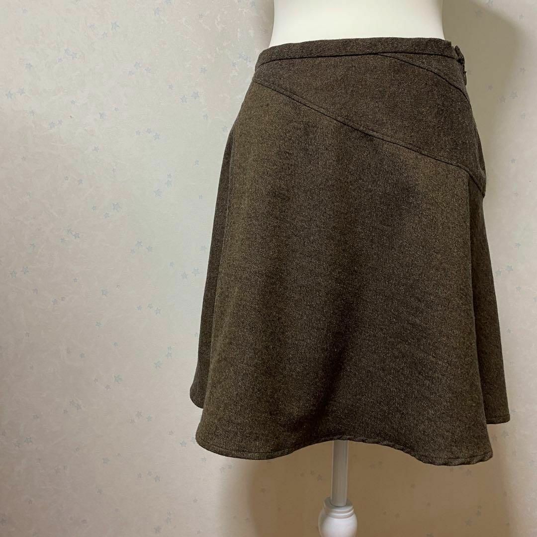 【美品】 マックスマーラ ウィークエンド ウール100% 裾フレア 変則スカート レディースのスカート(その他)の商品写真