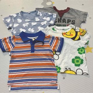 80センチ　半袖　Tシャツ　男　夏　キッズ　4枚セット　子供　まとめ売り(Ｔシャツ)