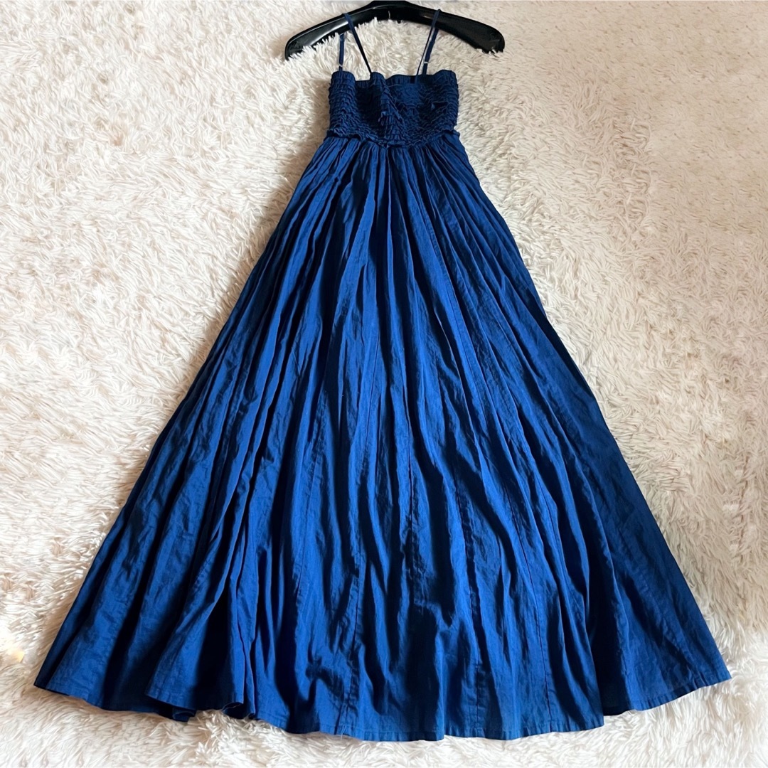 MARIHA(マリハ)のマリハ 花の風のドレス ロングワンピース キャミワンピース 青 ブルー レディースのワンピース(ロングワンピース/マキシワンピース)の商品写真