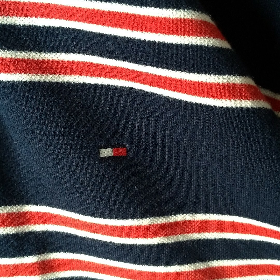 TOMMY HILFIGER(トミーヒルフィガー)のトミーヒルフィガー トリコカラー ビッグサイズ 半袖 ポロシャツ 刺繍ロゴ メンズのトップス(ポロシャツ)の商品写真