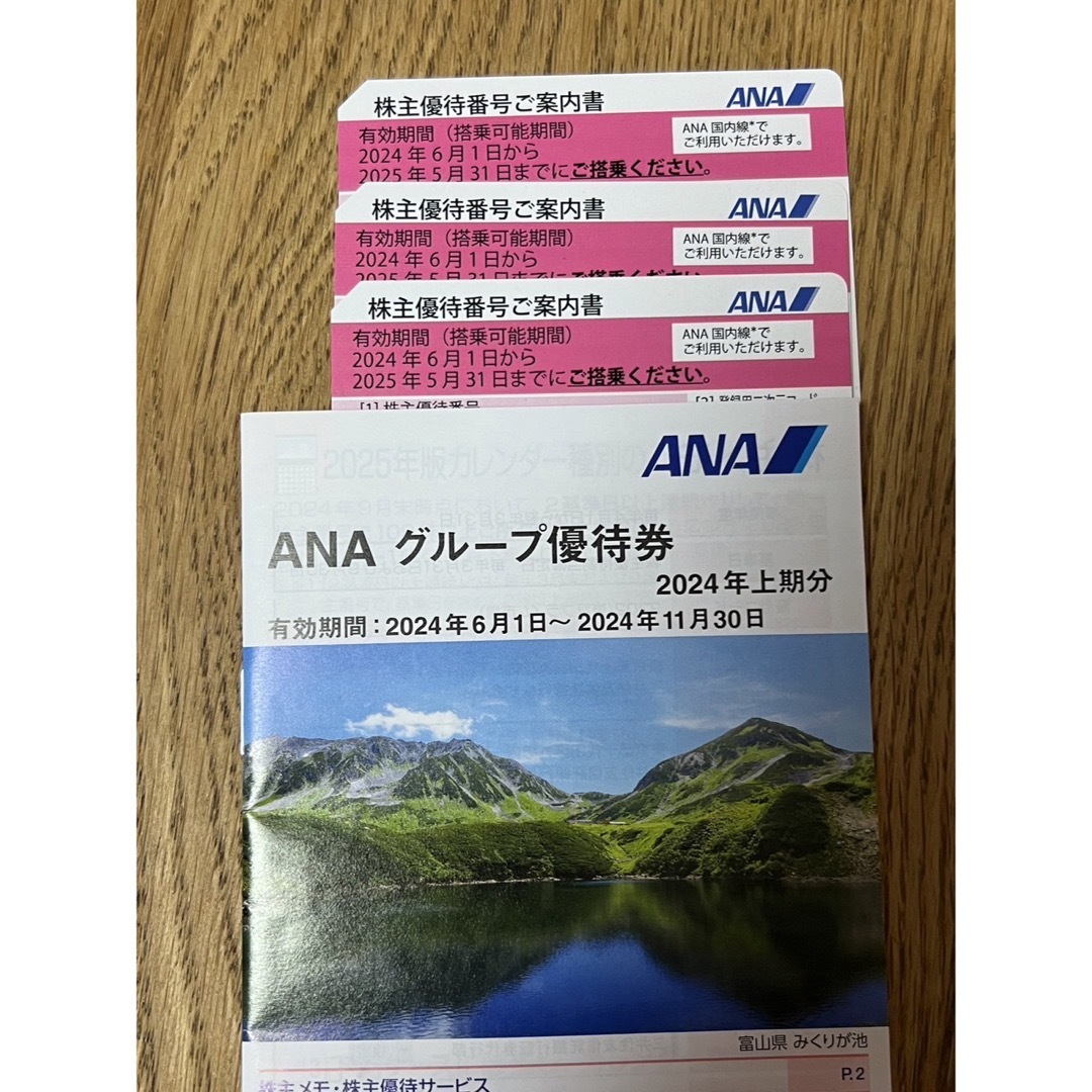 ANA 株主優待券とグループ優待券 チケットの優待券/割引券(その他)の商品写真