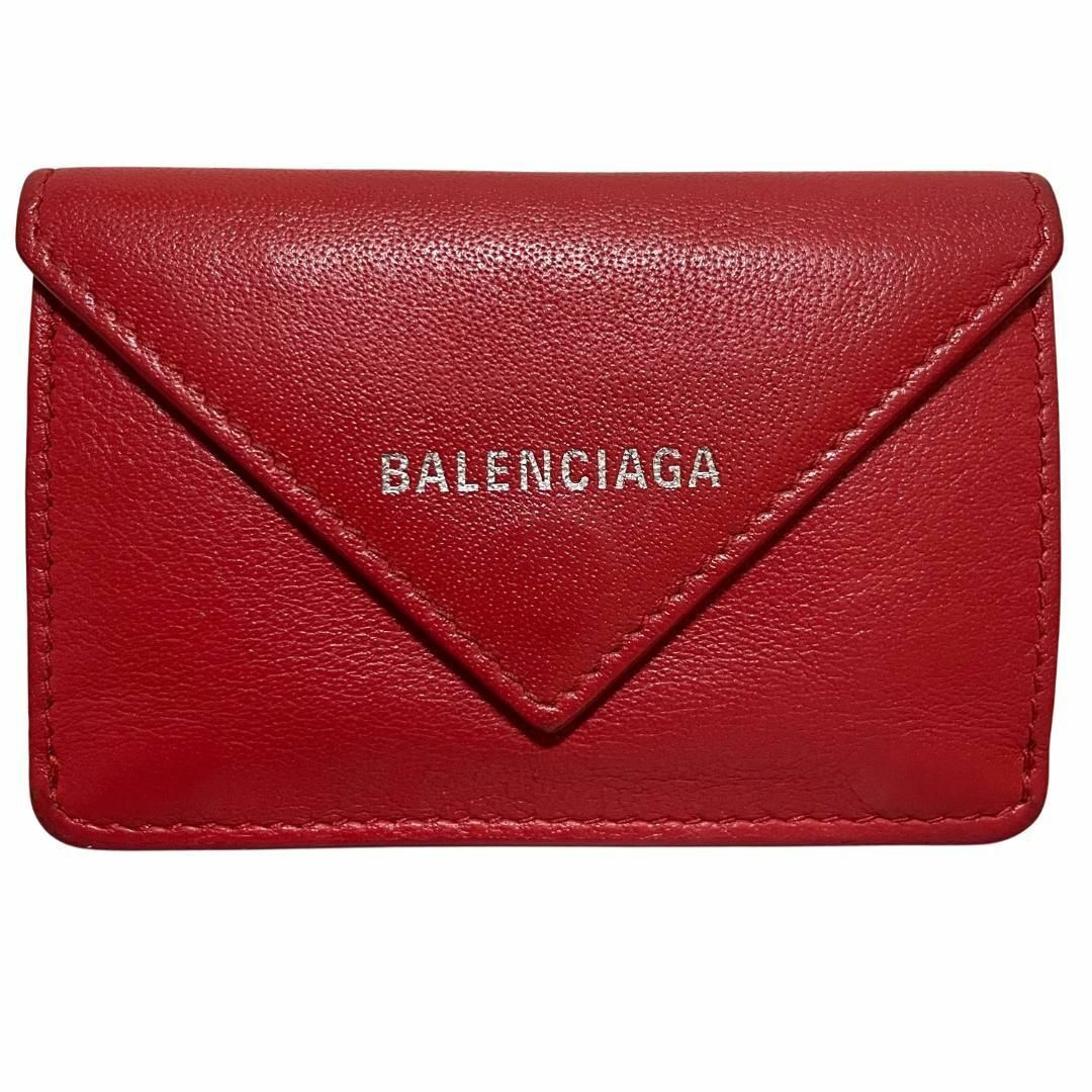 Balenciaga(バレンシアガ)の【新品に近い】BALENCIAGA 三つ折り財布 ペーパーミニウォレット レディースのファッション小物(財布)の商品写真