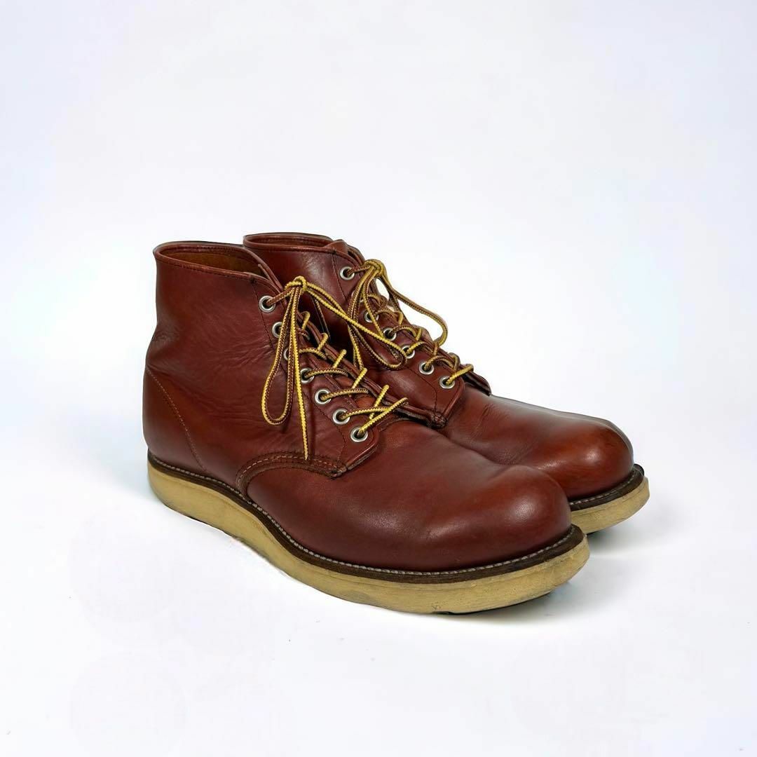 REDWING(レッドウィング)の希少 美品 RED WING レッドウィング 8166 半円犬タグ プレーントゥ メンズの靴/シューズ(ブーツ)の商品写真