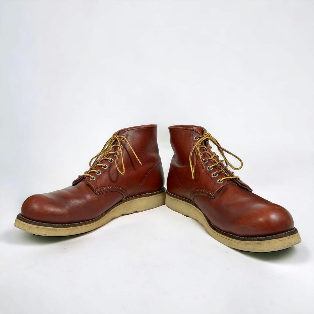 REDWING(レッドウィング)の希少 美品 RED WING レッドウィング 8166 半円犬タグ プレーントゥ メンズの靴/シューズ(ブーツ)の商品写真