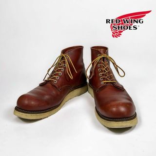 レッドウィング(REDWING)の希少 美品 RED WING レッドウィング 8166 半円犬タグ プレーントゥ(ブーツ)