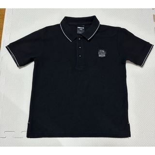 コムサイズム(COMME CA ISM)の【コムサイズム】ボーイズ ポロシャツ　ブラック　ロゴ　シンプル　120cm(Tシャツ/カットソー)