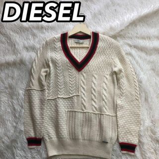 DIESEL - ⭐︎DIESEL　ケーブルニットセーター　長袖　XS　ホワイト　ユニセックス