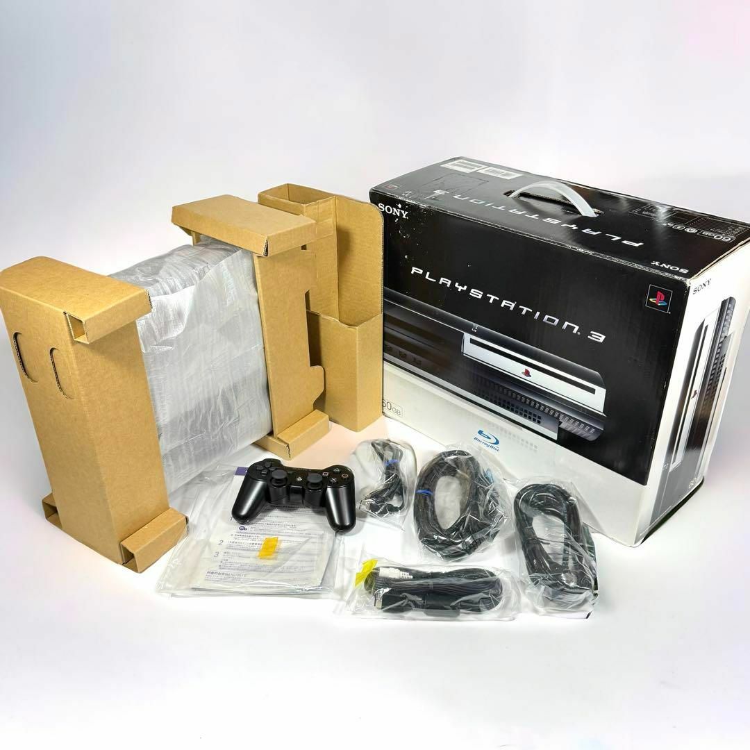 PlayStation3(プレイステーション3)の美品 PlayStation3 CECHA00 60GB プレイステーション エンタメ/ホビーのゲームソフト/ゲーム機本体(家庭用ゲーム機本体)の商品写真