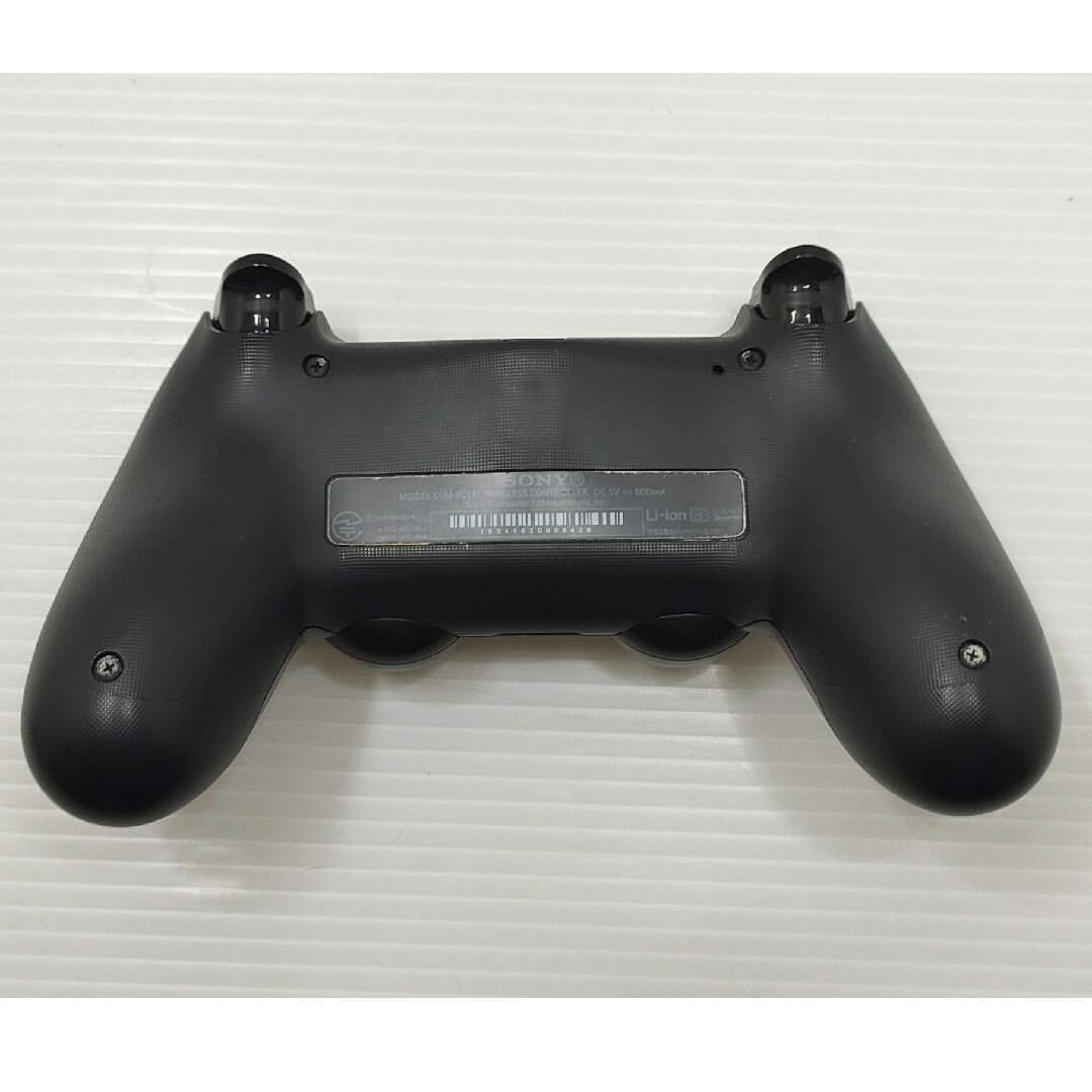 PlayStation4(プレイステーション4)のPS4 コントローラー 純正 DUALSHOCK4ブラック CUH-ZCT1J エンタメ/ホビーのゲームソフト/ゲーム機本体(家庭用ゲーム機本体)の商品写真