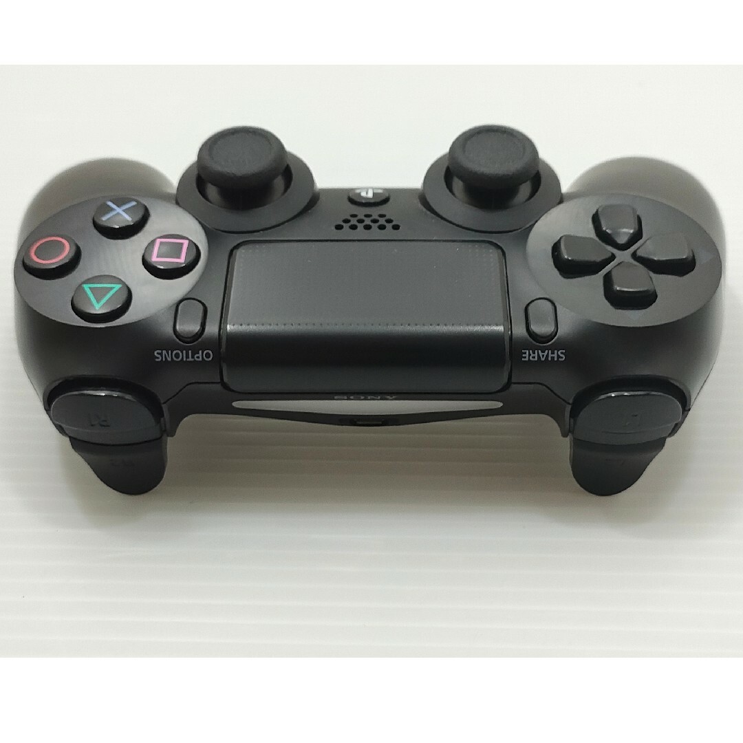 PlayStation4(プレイステーション4)のPS4 コントローラー 純正 DUALSHOCK4ブラック CUH-ZCT1J エンタメ/ホビーのゲームソフト/ゲーム機本体(家庭用ゲーム機本体)の商品写真