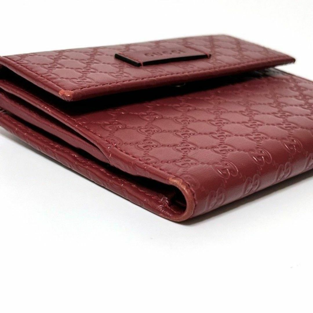 Gucci(グッチ)のグッチ 折り財布 Wフラップ マイクロシマ コンパクトウォレット 494916 レディースのファッション小物(財布)の商品写真