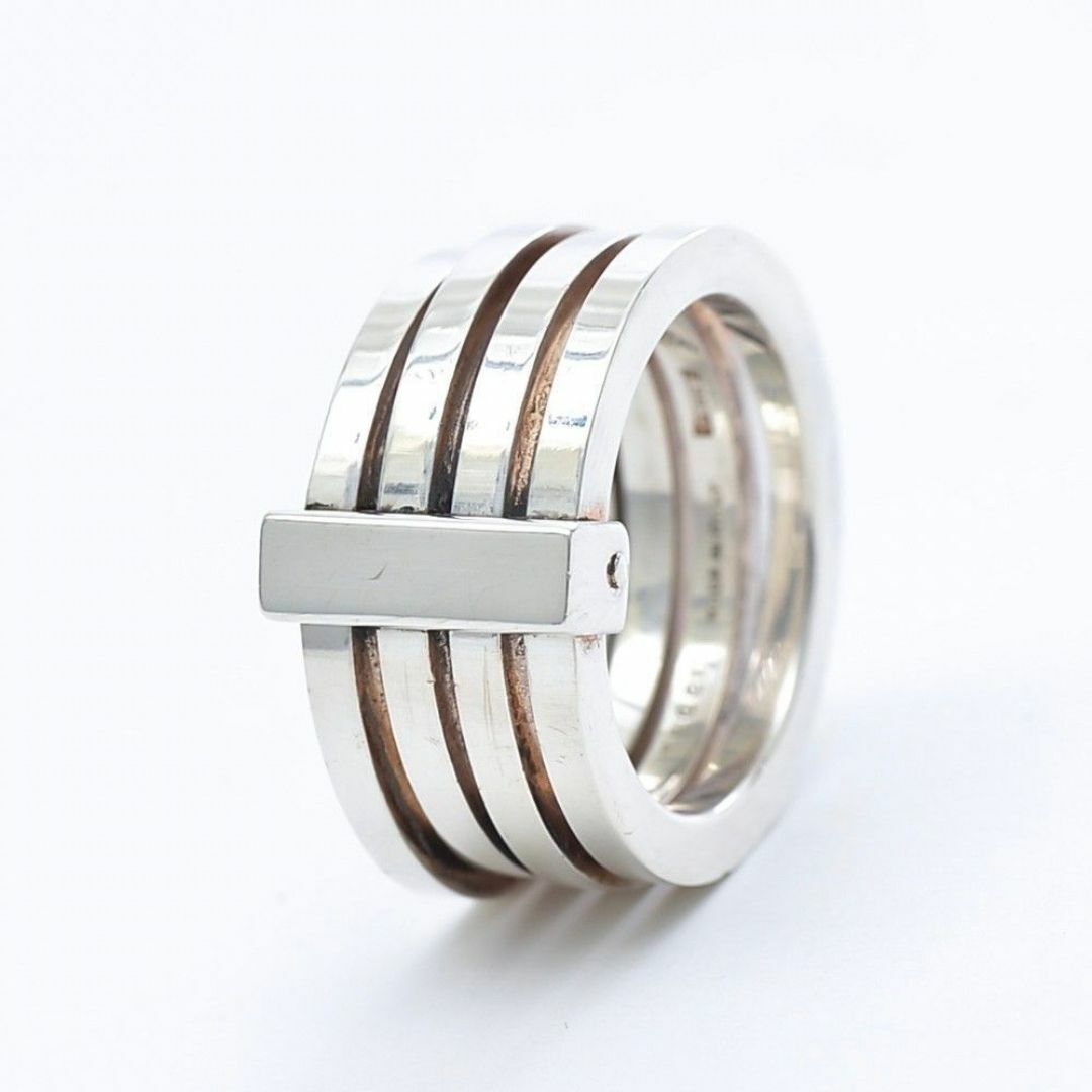 Gucci(グッチ)のグッチ 指輪 リング 4連フープ 4hoop 銀 シルバー 925 silver レディースのアクセサリー(イヤリング)の商品写真