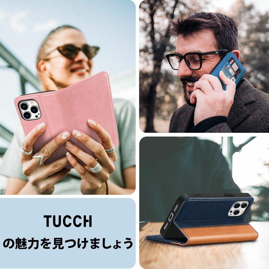 【色: ブラック】TUCCH iPhone 15 Pro Max 対応 ケース  スマホ/家電/カメラのスマホアクセサリー(その他)の商品写真