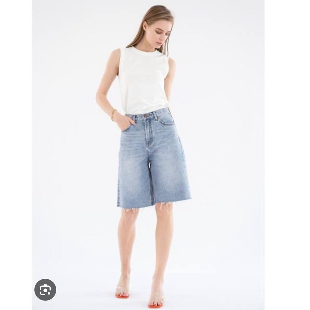 ALEXIA STAM(アリシアスタン)のalexia Frayed Waistband Denim Shorts  メンズのパンツ(デニム/ジーンズ)の商品写真