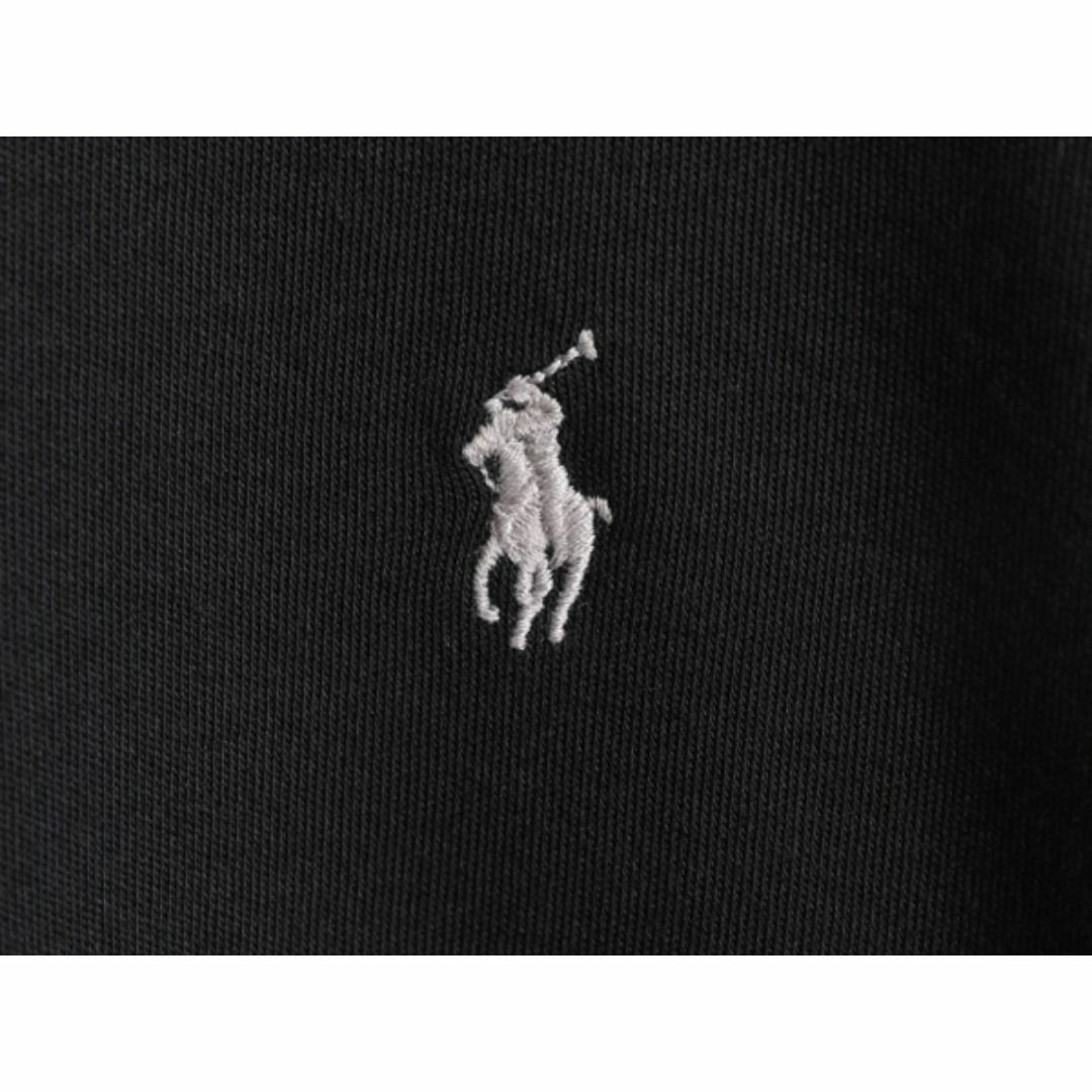 Ralph Lauren(ラルフローレン)の90s 高級 ペルー製 100% ピマコットン ポロ ゴルフ ラルフローレン スウェット メンズ XL / POLO GOLF ハーフジップ 大きいサイズ ブラック メンズのトップス(スウェット)の商品写真