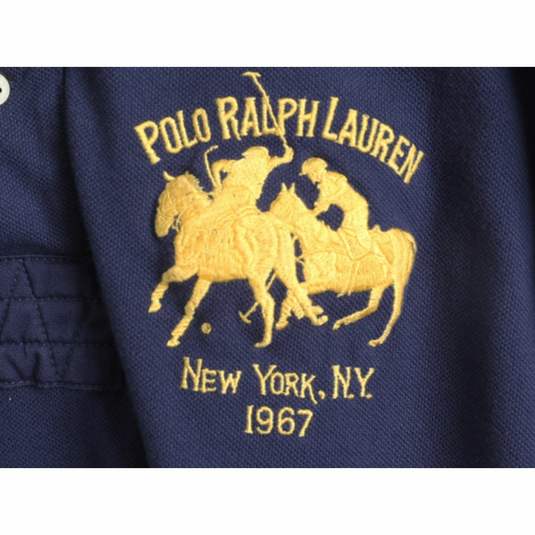 Ralph Lauren(ラルフローレン)の00s ダブルポニー ポロ ラルフローレン 鹿の子 半袖 ポロシャツ メンズ М 00年代 ラガーシャツ タイプ ラグビー 半袖シャツ ワンポイント メンズのトップス(ポロシャツ)の商品写真