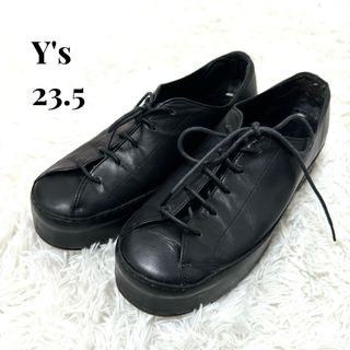 ワイズ(Y's)のY's ワイズ　厚底　レザー　ローカットスニーカー　ブーツ　23.5cm(スニーカー)