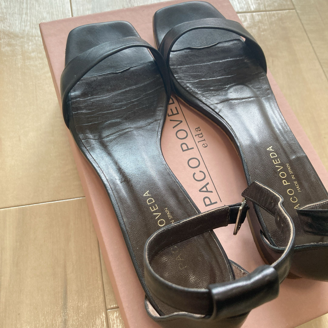 IENA(イエナ)のパコポベダPACO POVEDA  スクエアフラットサンダル  レディースの靴/シューズ(サンダル)の商品写真