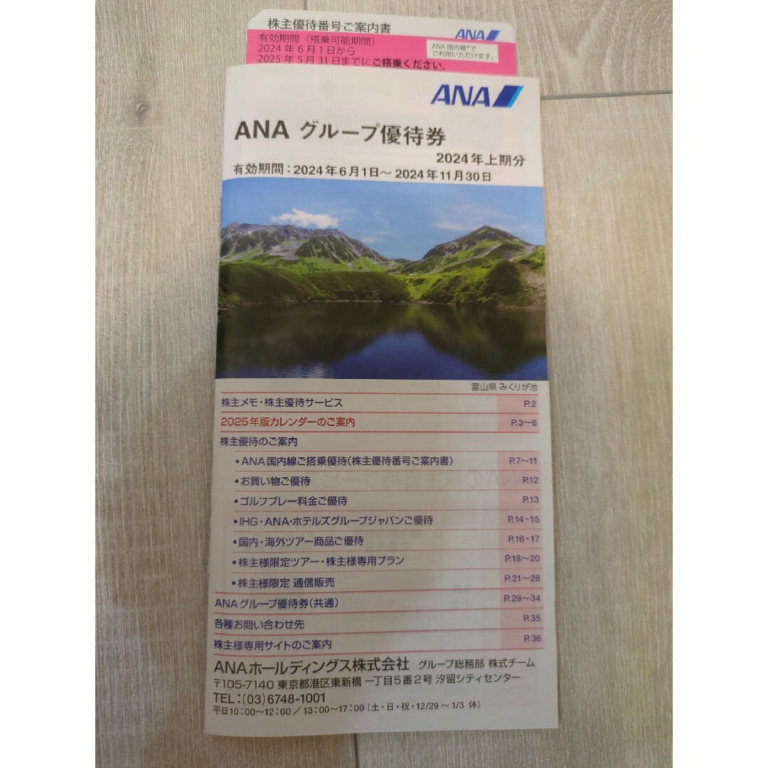 ANA(全日本空輸)(エーエヌエー(ゼンニッポンクウユ))のANA株主優待券1セット チケットの優待券/割引券(その他)の商品写真