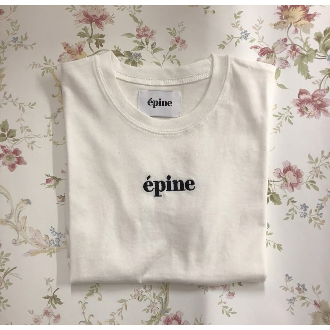 épine(エピヌ)のepine embroidery tee white メンズのトップス(Tシャツ/カットソー(半袖/袖なし))の商品写真