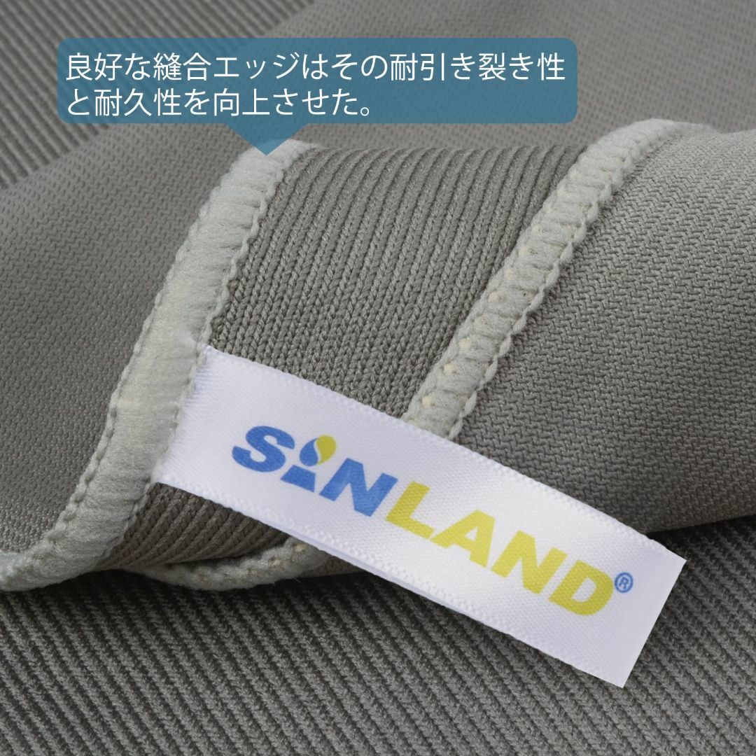 【サイズ:30cmx40cm_色:グレー】SINLAND 速乾 マイクロ ファイ インテリア/住まい/日用品の日用品/生活雑貨/旅行(日用品/生活雑貨)の商品写真