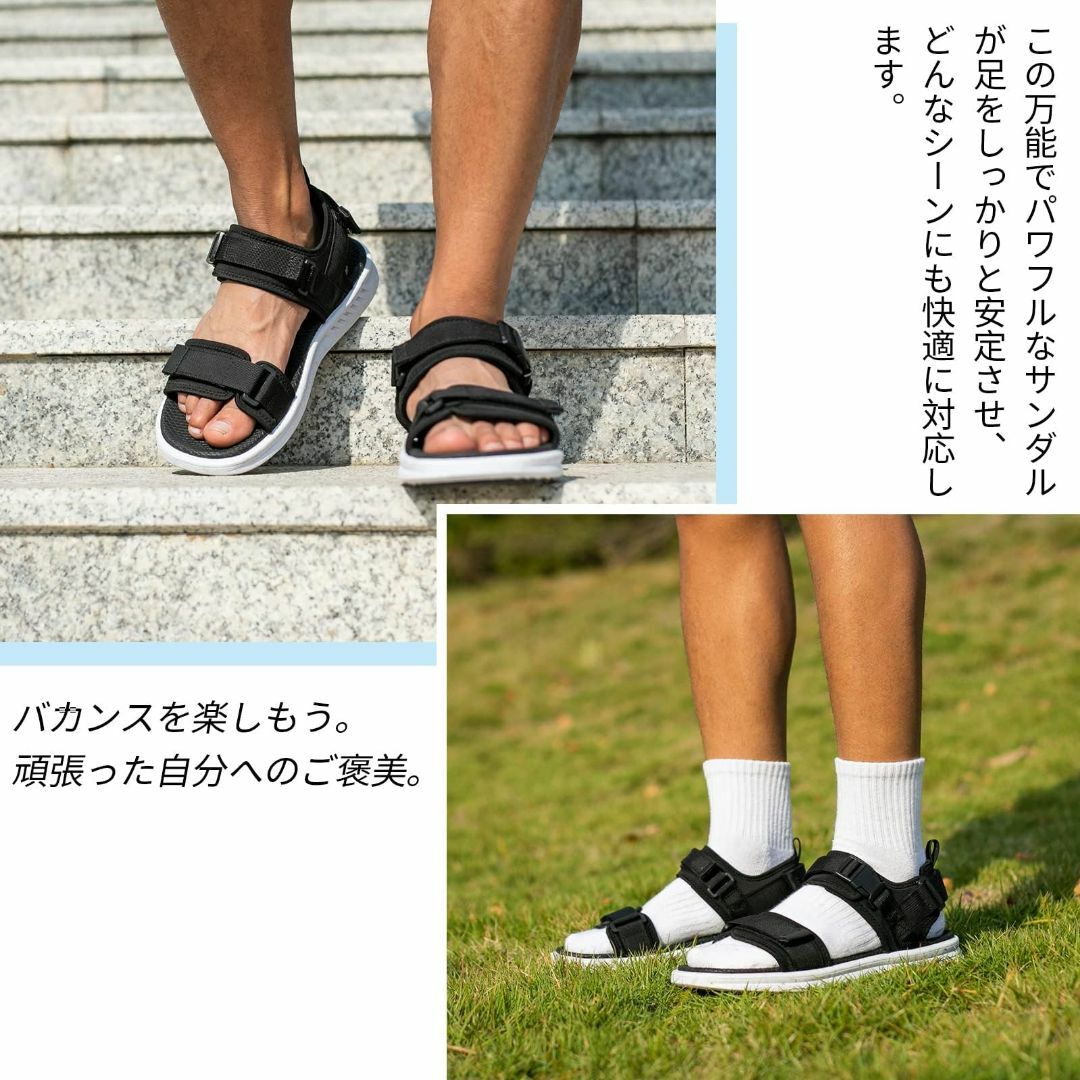 [SOARHOPE] サンダル さんだる マジックテープ ストラップ メンズ ス メンズの靴/シューズ(その他)の商品写真