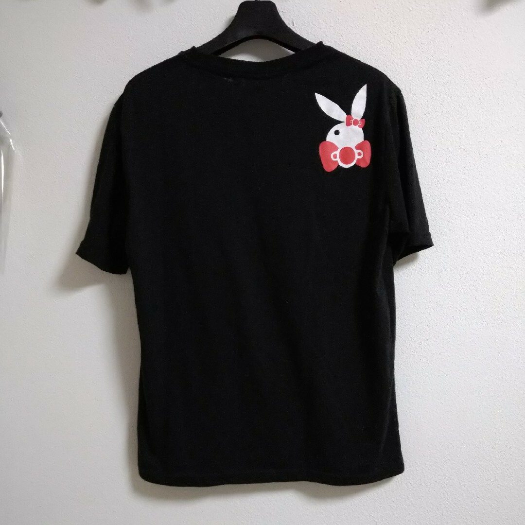 サンリオ(サンリオ)のハローキティ　プレイボーイ　Tシャツ　Мサイズ【古着・希少】 レディースのトップス(Tシャツ(半袖/袖なし))の商品写真