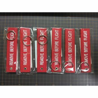 REMOVE BEFORE FLIGHT キーリング キーホルダー　3個(キーホルダー)