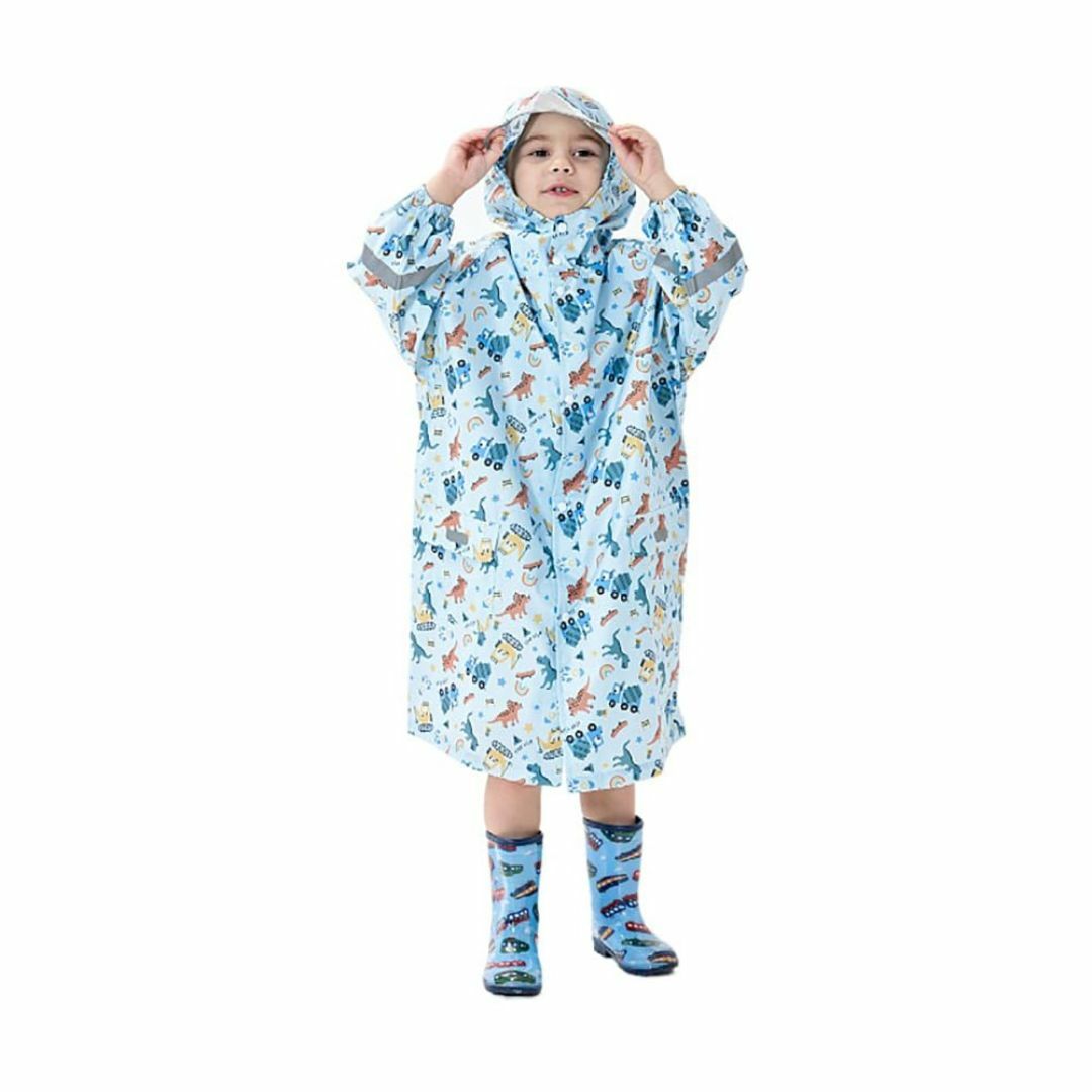 [Ymgot] レインコート キッズ ランドセル対応 男の子 子供 レインポンチ キッズ/ベビー/マタニティのベビー服(~85cm)(その他)の商品写真