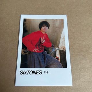 SixTONES 松村北斗 ポラロイド風カード(その他)