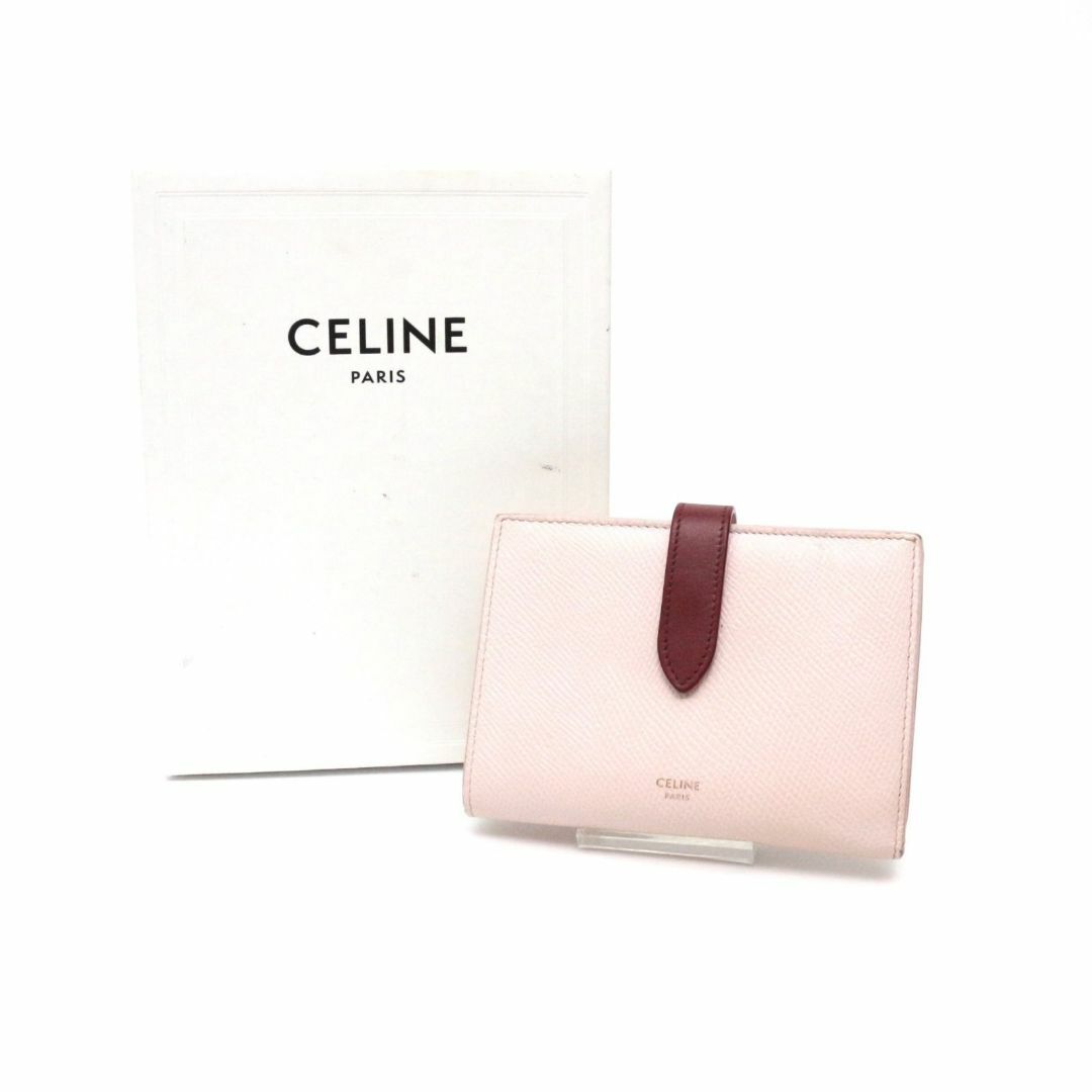 celine(セリーヌ)のセリーヌ 10B643 ミディアム ストラップ 2つ折り財布 ウォレット レザー レディースのファッション小物(財布)の商品写真