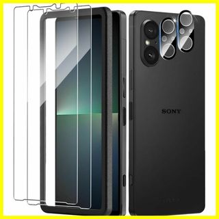 【特価商品】【2+2 枚セット】Xperia 5 V ガラスフィルム （２枚入り