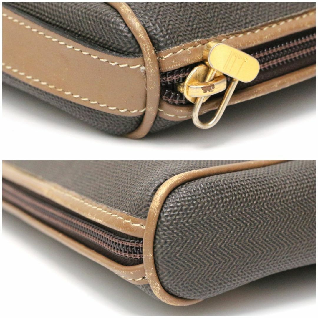 Dunhill(ダンヒル)のダンヒル クラッチバッグ セカンドバッグ バッグインバッグ レザー ブラウン メンズのバッグ(ボディーバッグ)の商品写真