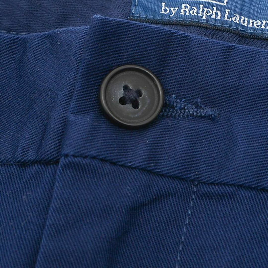 Ralph Lauren(ラルフローレン)のラルフ ローレン クロップド スリム フィット ツイル チノパン 綿 ネイビー レディースのパンツ(チノパン)の商品写真